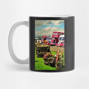 Retro vintage vehicles Mug